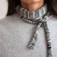 Re-knitted cashmere tie scarf 