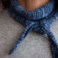 Re-knitted cashmere tie scarf 