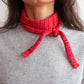 Re-knitted cashmere tie scarf 