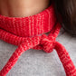 Re-knitted cashmere tie scarf 