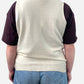 Cream Cashmere Crew Neck Button Up Vest by M&S