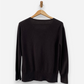 Dark Brown Cashmere Round Neck Cardigan