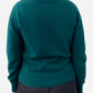 Dark Green Cashmere Mock Neck Jumper by White of Hawick