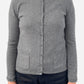 Dark Grey Cashmere Crew Neck Cardigan by Yorn