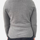 Dark Grey Cashmere Crew Neck Cardigan by Yorn