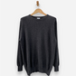 Dark Grey Cashmere Crew Neck Jumper