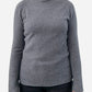Dark Grey Cashmere Roll Neck Jumper by Johnstons of Elgin