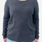 Dark Grey Cashmere Round Neck Jumper by Alessa W