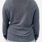 Dark Grey Cashmere Round Neck Jumper by Alessa W