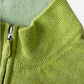 Green Cashmere Half Zip Jumper