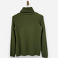 Green Cashmere Roll Neck Jumper