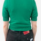 Green Cashmere Cropped Short Sleeve Cardigan by Maeve