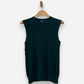 Green Cashmere Crew Neck Cable Knit Vest by Ralph Lauren