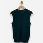 Green Cashmere Crew Neck Cable Knit Vest by Ralph Lauren