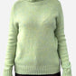 Green Cashmere Roll Neck Chunky knit Jumper