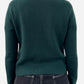 Green Cashmere Round Neck Cardigan 