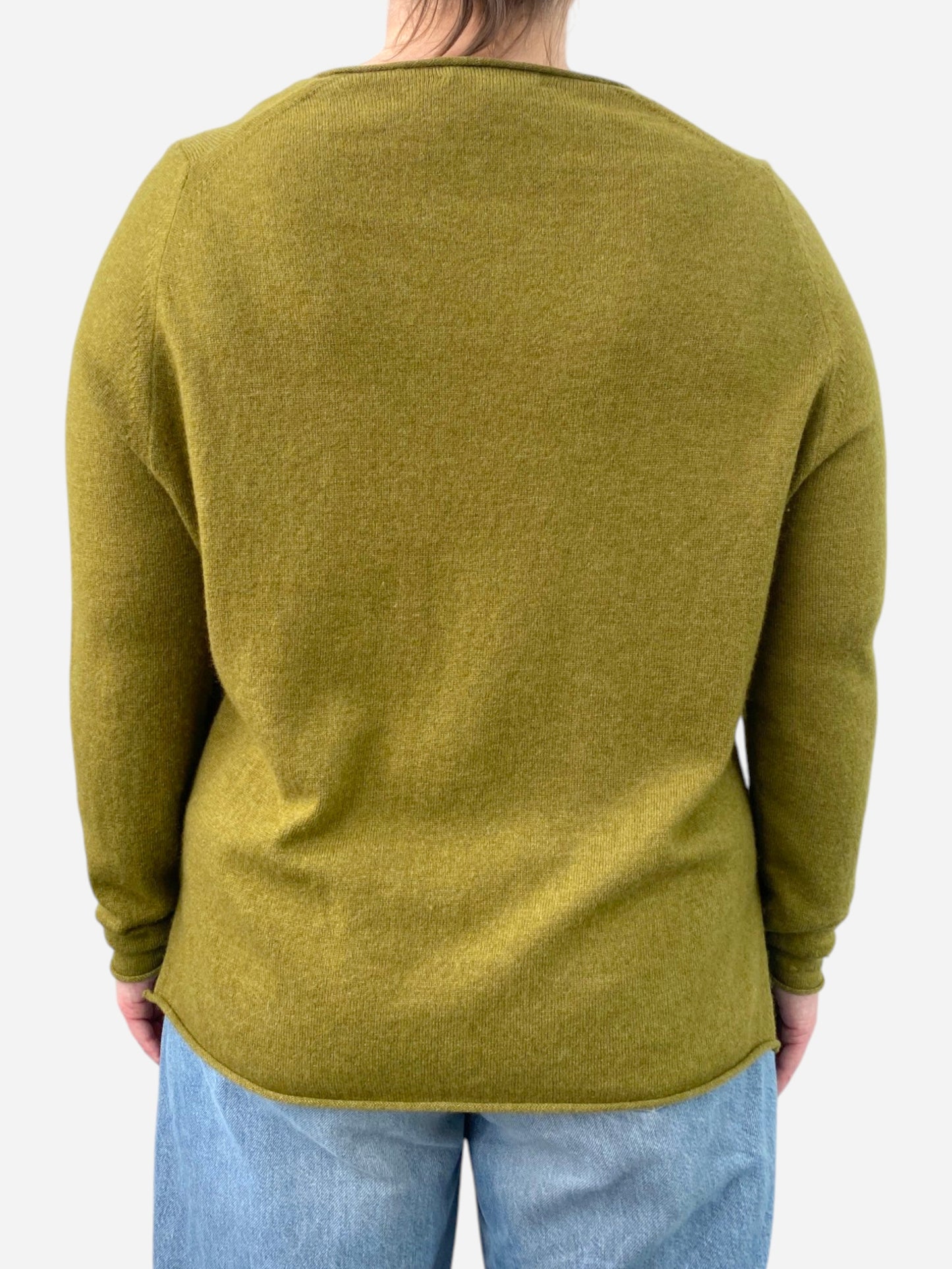 Green Cashmere Round Neck Jumper by M&S