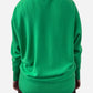 Green Cashmere V Neck Oversized Cardigan