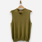 Green Cashmere V Neck Vest by M&S (upcycled)