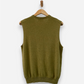 Green Cashmere V Neck Vest by M&S (upcycled)