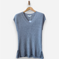 Grey Speckled Cashmere V Neck Vest by M&S