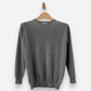 Grey Cashmere Crew Neck Jumper by The Cashmere Centre