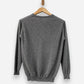 Grey Cashmere Crew Neck Jumper by The Cashmere Centre