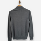 Grey Cashmere Half Zip Jumper