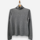 Grey Cashmere Roll Neck Jumper by Kirkland