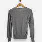 Grey Cashmere Round Neck Jumper