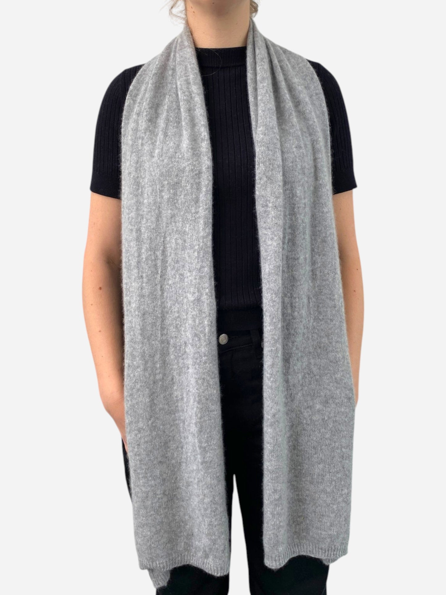 Grey Cashmere Scarf by Codello