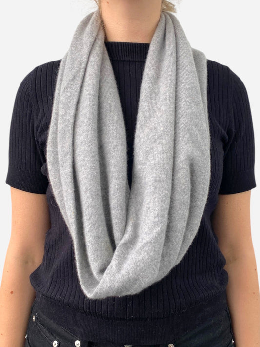 Grey Cashmere Snood by Lucy Nagle