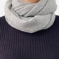 Grey Cashmere Snood by Lucy Nagle
