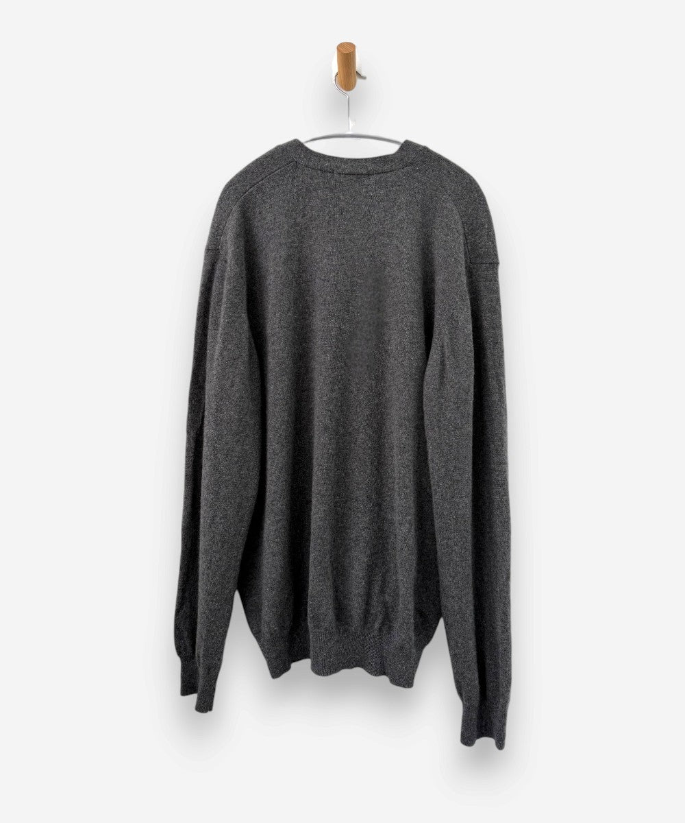 Grey Cashmere V Neck Cardigan by M&S