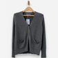 Grey Cashmere V Neck Medium Knit Cardigan by Daniel & Mayer