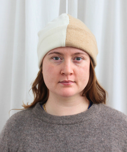 Reclaimed cashmere beanie hat