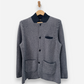 Herringbone Cashmere Collared Jacket by N.Peal