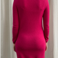 Hot Pink Cashmere Crew Neck Dress