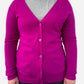 Fuchsia Pink Cashmere V Neck Cardigan by Hobbs