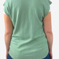 Upcycled Mint Cashmere Button Up Vest