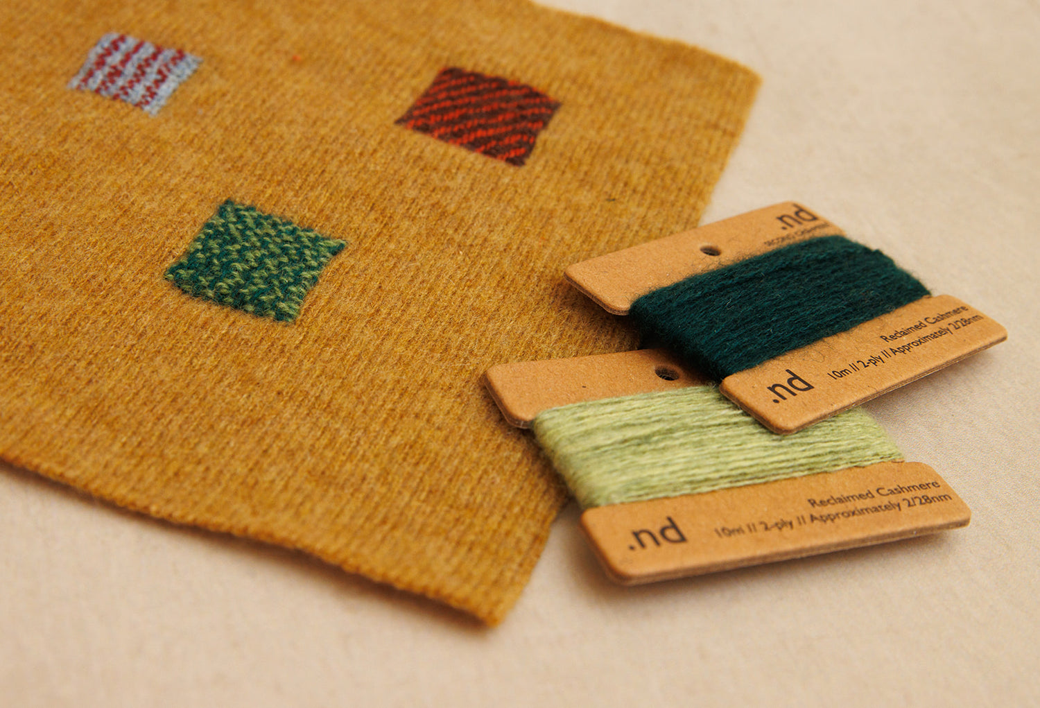 Reclaimed Cashmere Yarns and Visible Mend