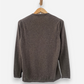 Light Brown Cashmere Round Neck Cardigan with Shell Buttons and Pockets by Sixth Sense