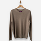 Light Brown Cashmere V Neck Jumper by Charles Tyrwhitt