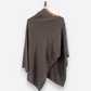 Light Brown Cashmere V Neck Poncho