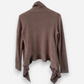 Light Brown Cashmere Waterfall Cardigan by Kenar