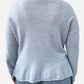 Light Blue Dappled Cashmere Mock Neck Jumper by Munrospun