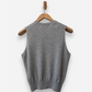 Light Grey Cashmere Crew Neck Button Up Vest by M&S