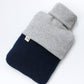 Recycled cashmere hot water bottle cover