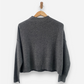 Mid-Grey Cashmere Crew Neck Jumper by Pilcro