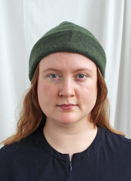 Reclaimed cashmere beanie hat